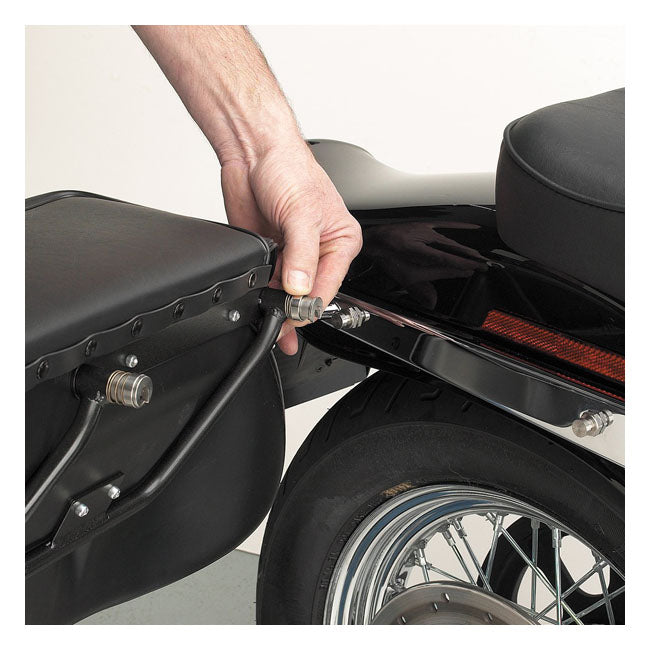 Cycle Visions Bareback Quick Release sadeltaske-system til Harley