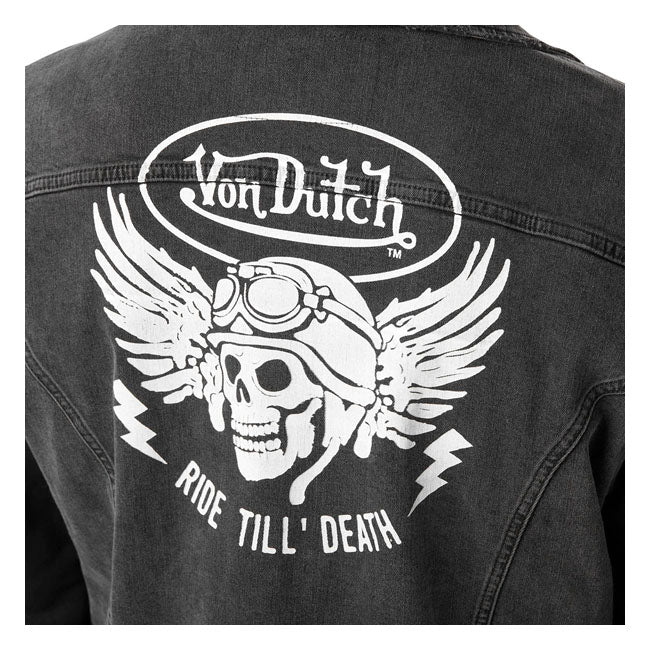 Von Dutch Sort denimjakke