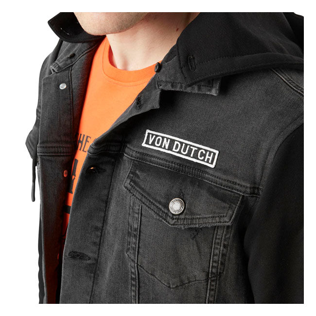Von Dutch Sort denimjakke