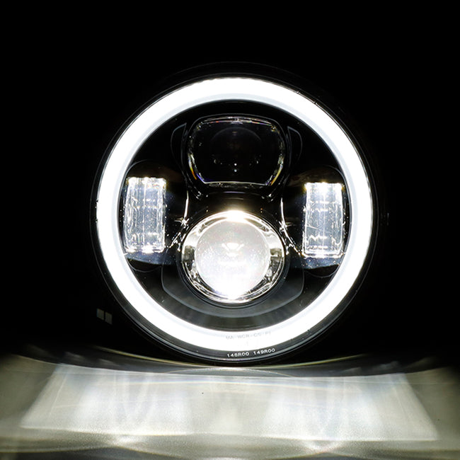 SMP Beam Dominator 7" LED-forlygteindsats til motorcykel