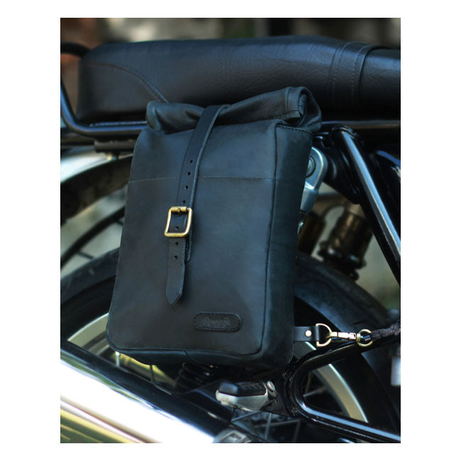 Trip Machine Vintage læder 3,3 l motorcykeltaske / skuldertaske