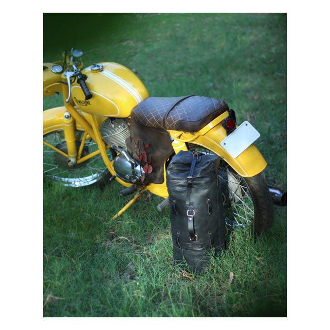 Trip Machine Vintage læder militær motorcykel rejsetaske