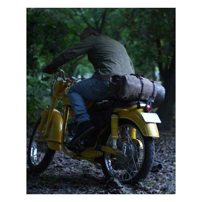 Trip Machine Vintage læder militær motorcykel rejsetaske