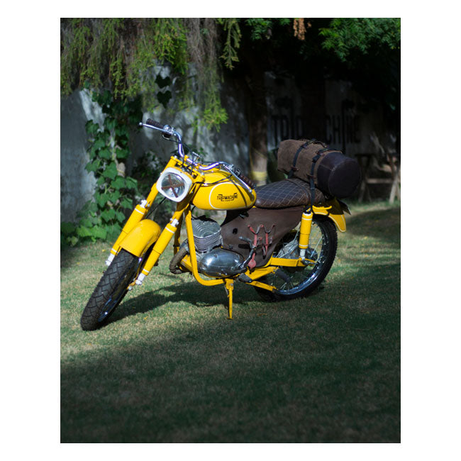 Trip Machine Vintage læder militær motorcykel rejsetaske