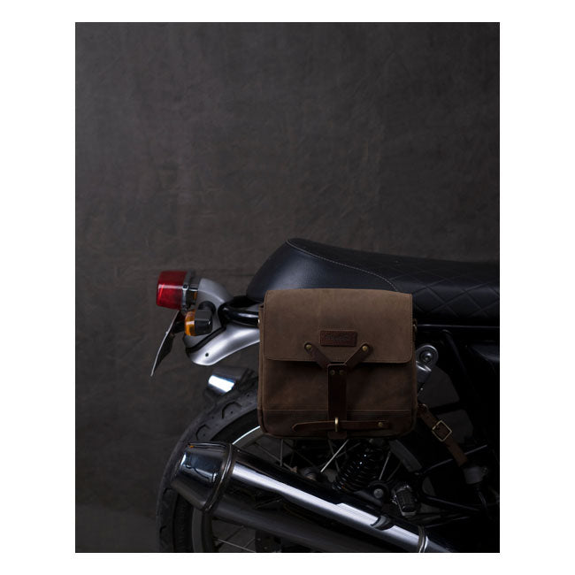 Trip Machine Vintage læder motorcykel messenger taske