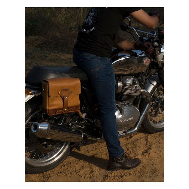 Trip Machine Vintage læder motorcykel messenger taske