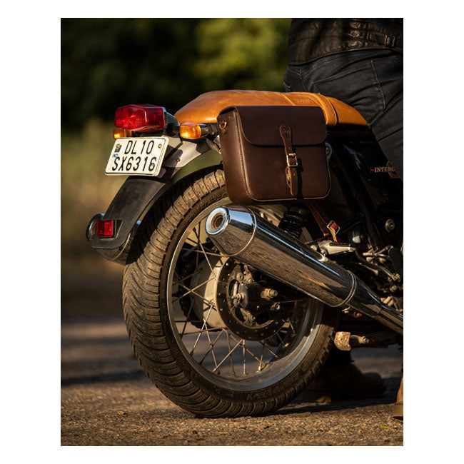 Trip Machine Classic læder motorcykeltaske