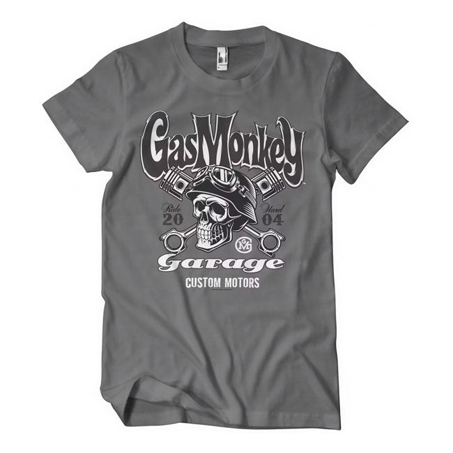 Gas Monkey Garage Custom Motors T-shirt med dødningehoved