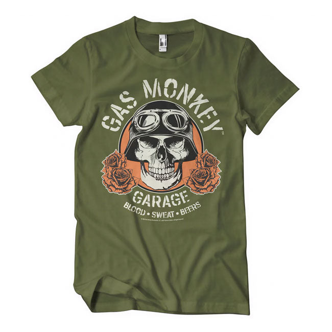 Gas Monkey Garage T-shirt med dødningehoved