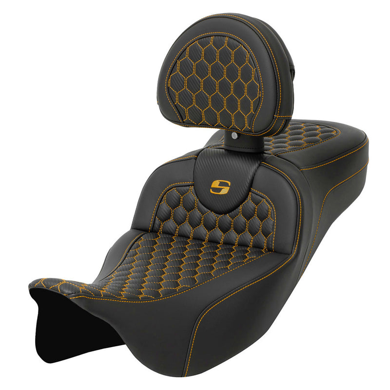 Saddlemen Roadsofa Extended Reach Honeycomb-sæde til Harley