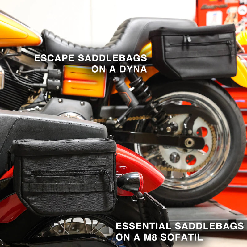 Thrashin Supply Hard Mount sadeltaskeholdere til Harley