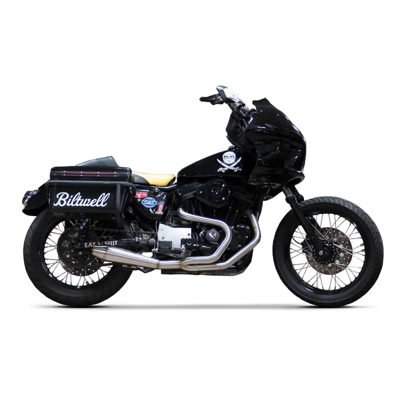Two Brothers Racing Gen II Megafon 2-into-1 udstødning til Harley