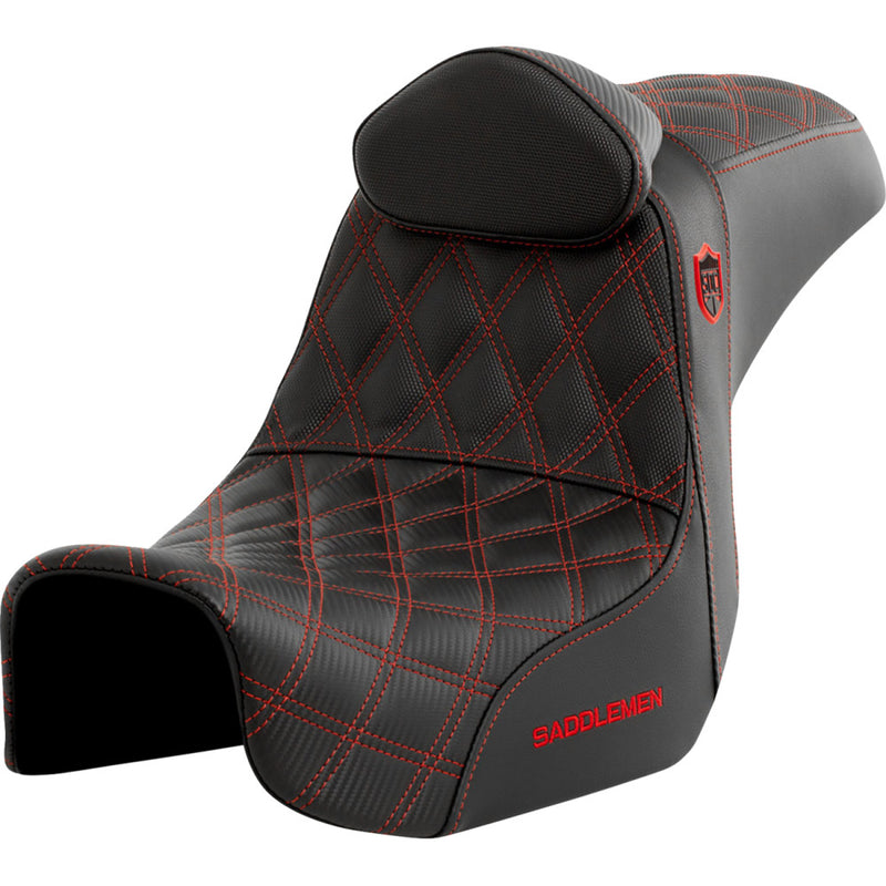 Saddlemen Pro SDC Performance Gripper Lattice Stitch Sæde til Harley