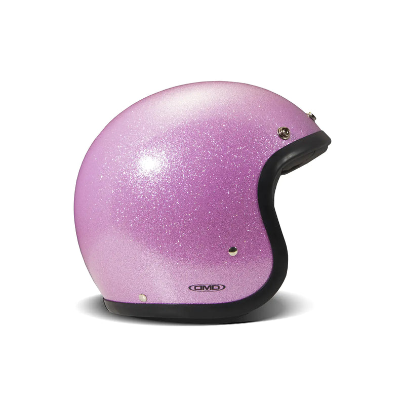DMD Retro metallisk åben motorcykelhjelm