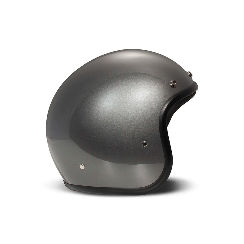 DMD Retro metallisk åben motorcykelhjelm