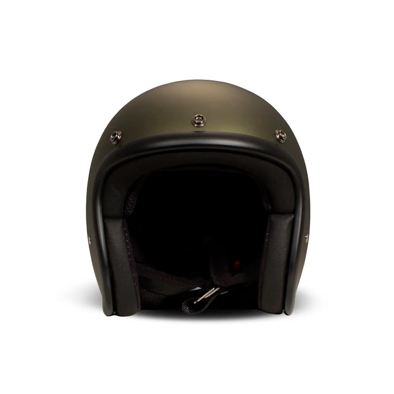 DMD Retro metallisk åben motorcykelhjelm