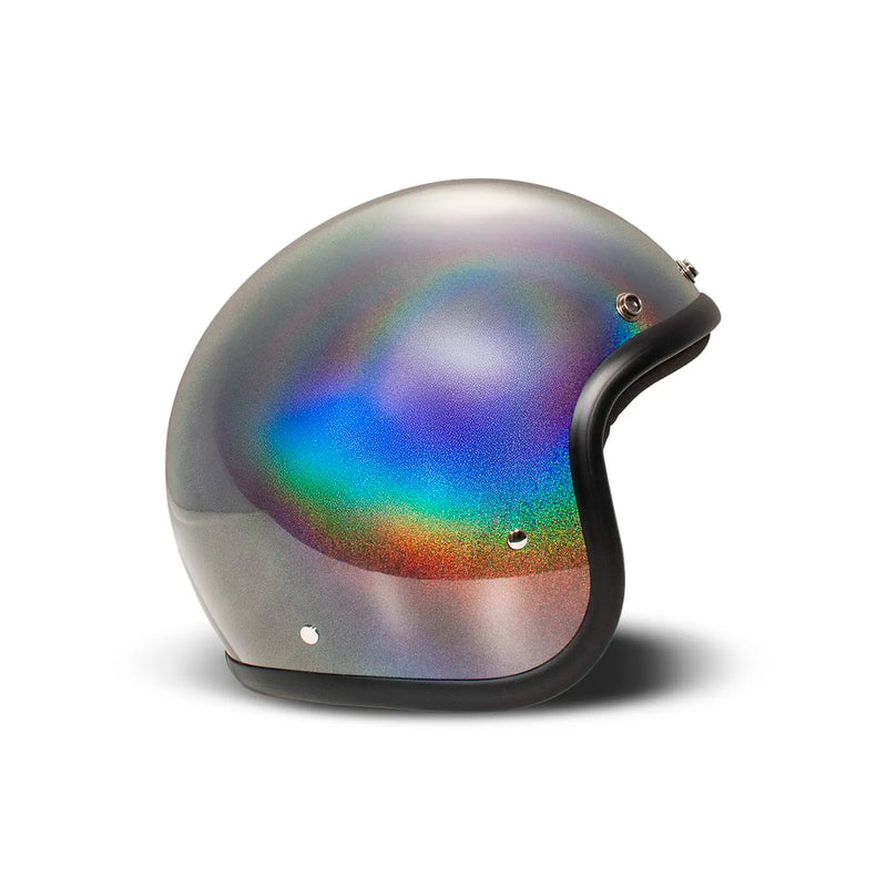 DMD Retro metallisk åben motorcykelhjelm