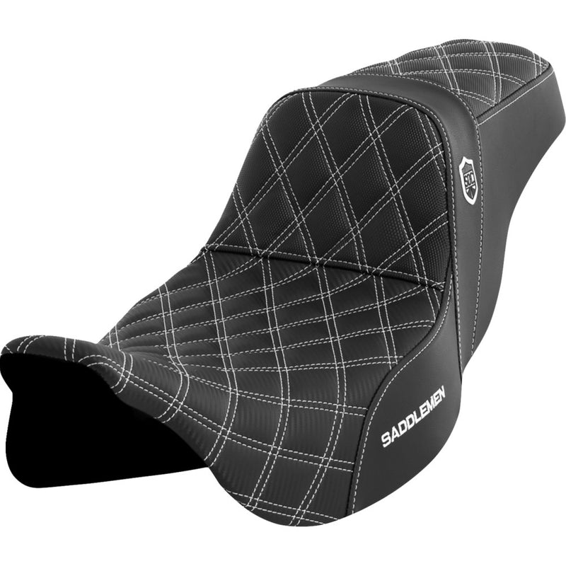 Saddlemen Pro SDC Performance Gripper Lattice Stitch Sæde til Harley