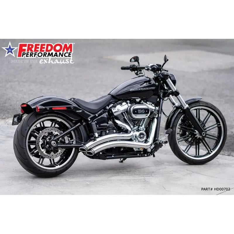 Freedom Performance Sharp Curve Radius Slash Cut-udstødning til Harley