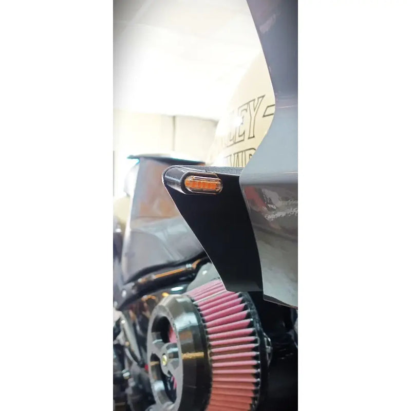 Dominator ST Fairing Wind Deflector LED blinklys til Harley