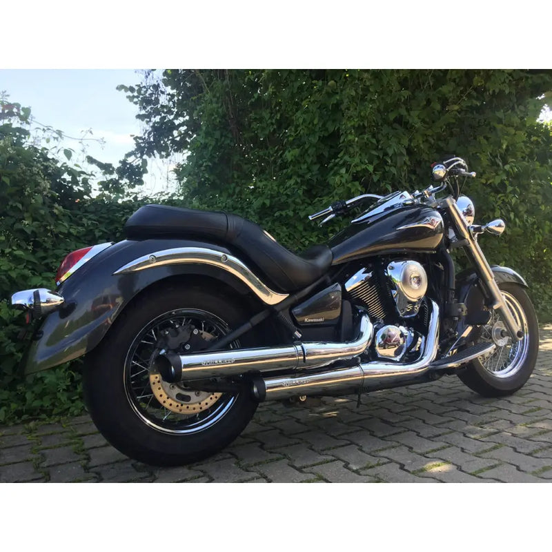 Miller Challenger Euro 3 Slip-On lyddæmpere til Kawasaki