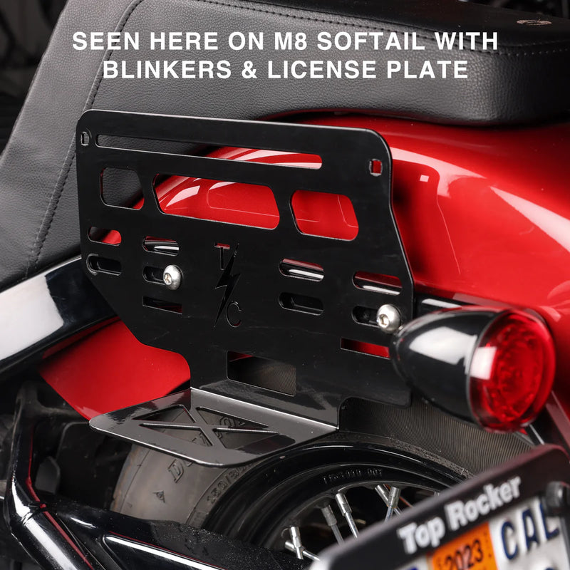 Thrashin Supply Hard Mount sadeltaskeholdere til Harley