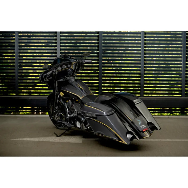 Tommy & Sons Magnus 7" strakte sadeltaskekroppe til Harley