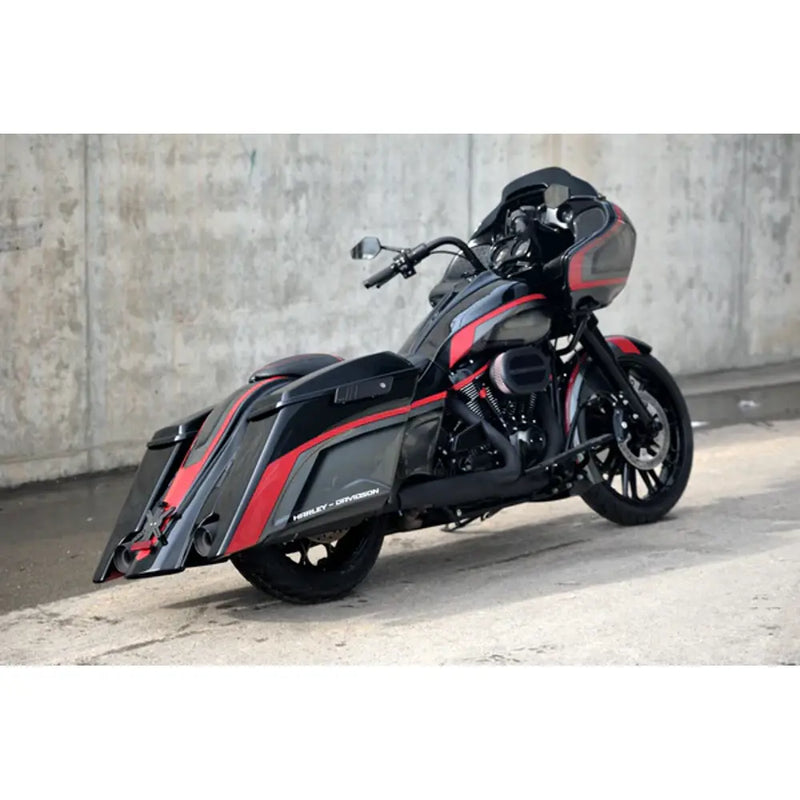 Tommy & Sons Magnus 7" strakte sadeltaskekroppe til Harley