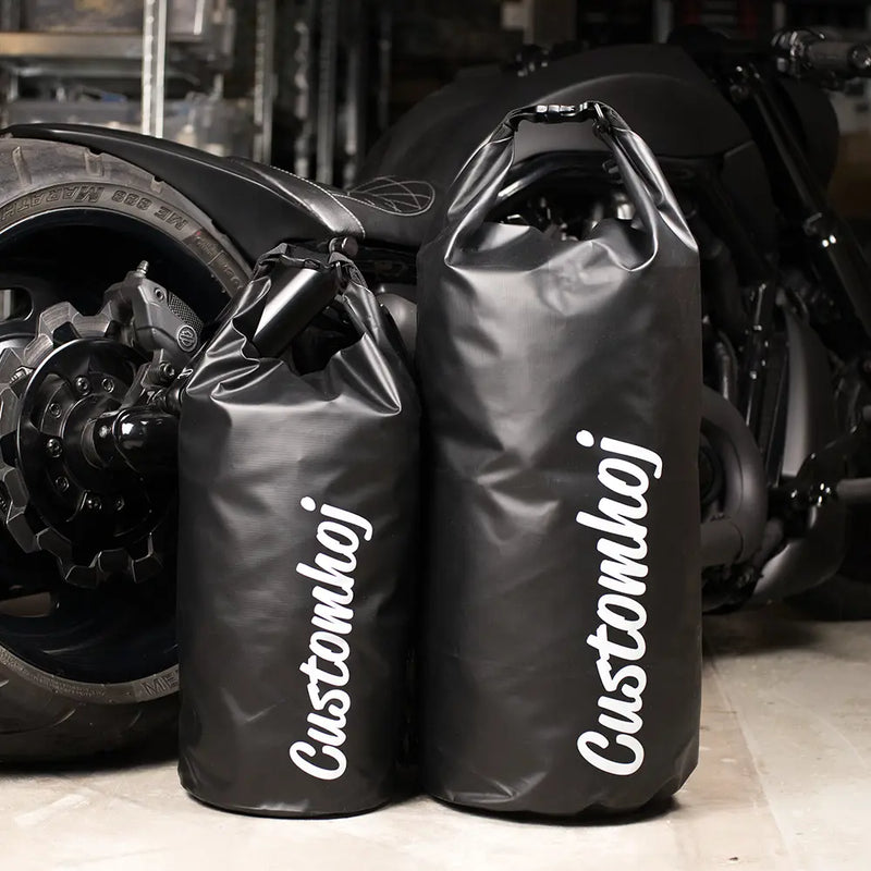 Customhoj Dry Bag Roll Top Motorcycle Sissy Bar Bag