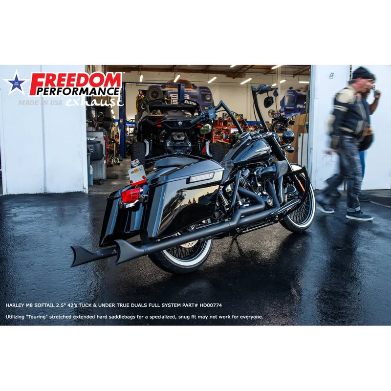 Freedom Performance Thorcat EC-godkendt Sharktail True Duals-udstødning til Harley