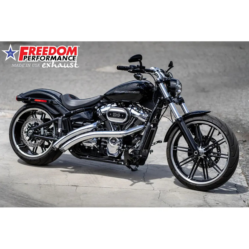 Freedom Performance Radical Radius Slash Cut-udstødning til Harley