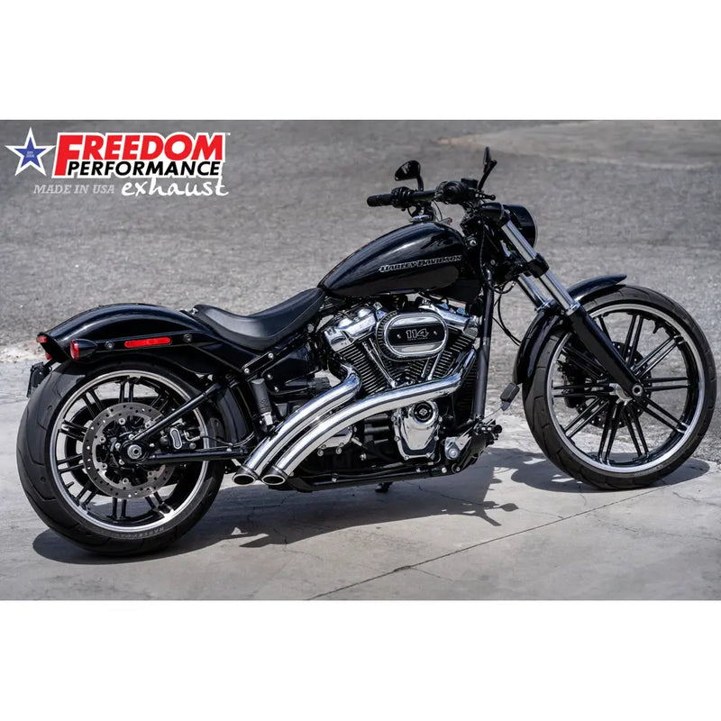 Freedom Performance Radical Radius Slash Cut-udstødning til Harley