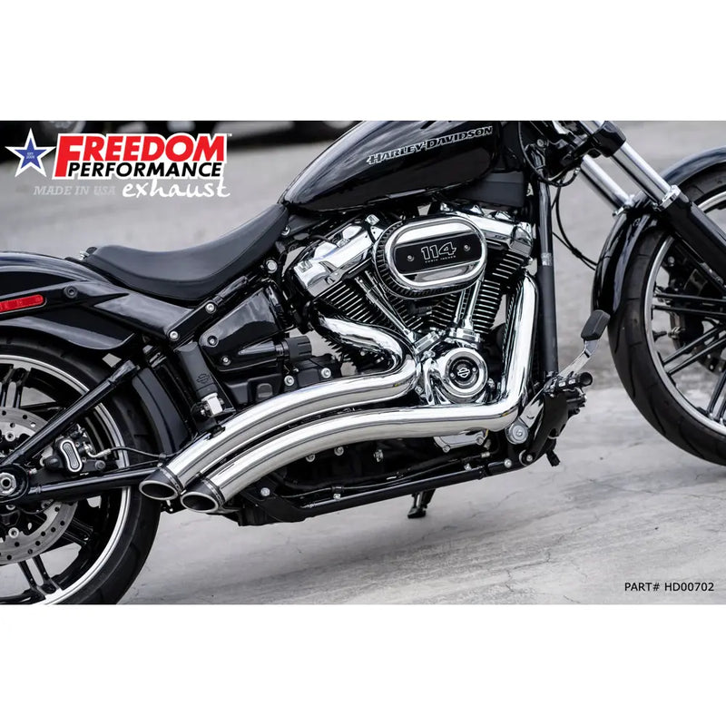 Freedom Performance Sharp Curve Radius Slash Cut-udstødning til Harley