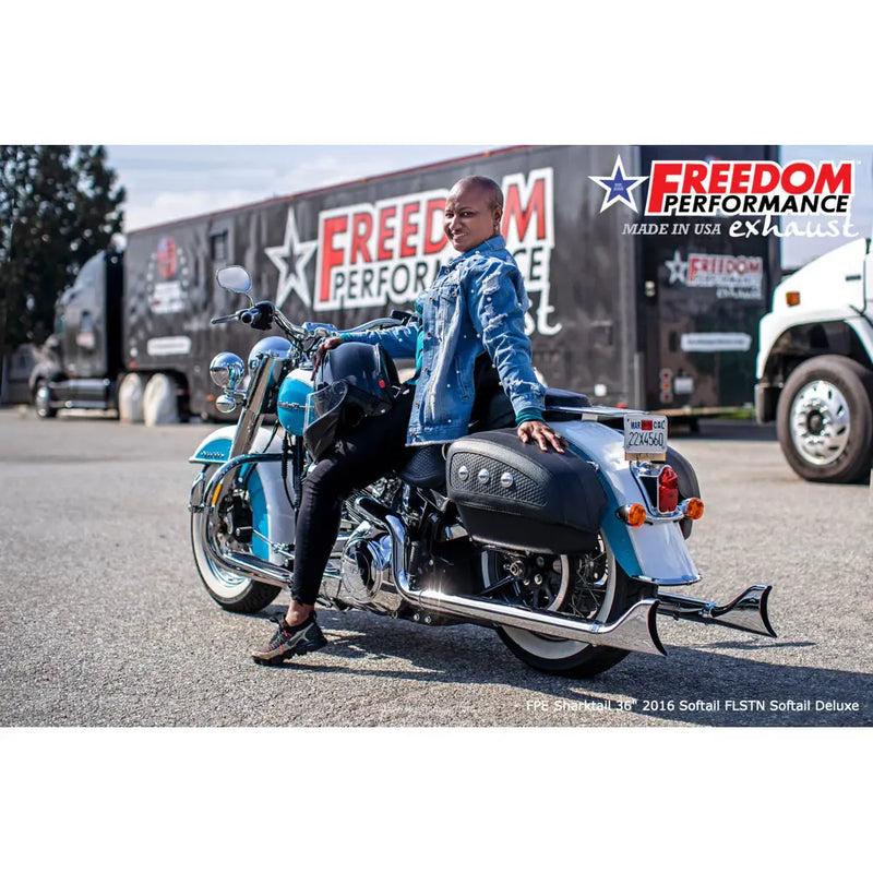 Freedom Performance Thorcat EC-godkendt Sharktail True Duals-udstødning til Harley