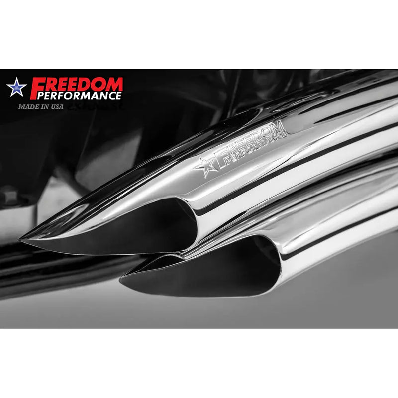 Freedom Performance Sharp Curve Radius Scallop-udstødning til Harley