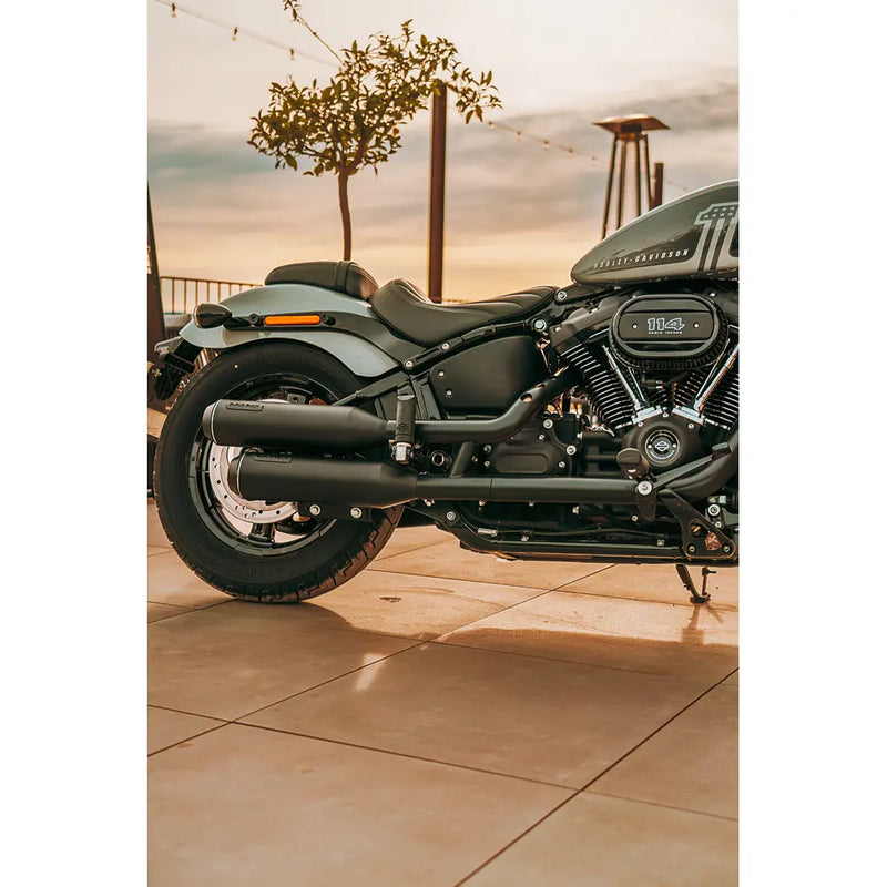 Black Duck Bombardier EC Euro Approved Slip-On lyddæmpere til Harley