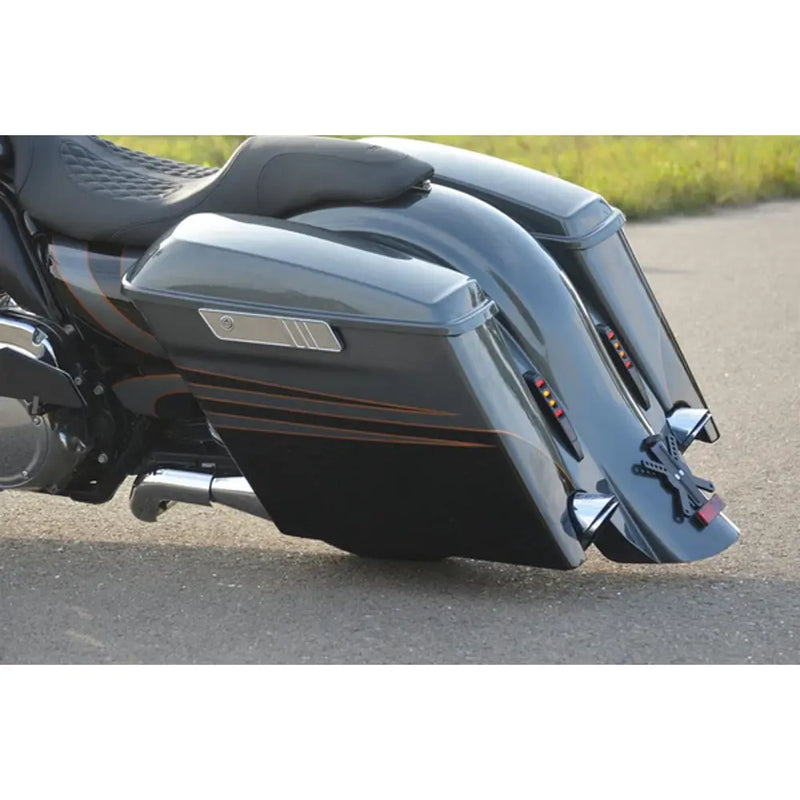 Tommy & Sons 4" strakte sadeltaskekroppe til Harley