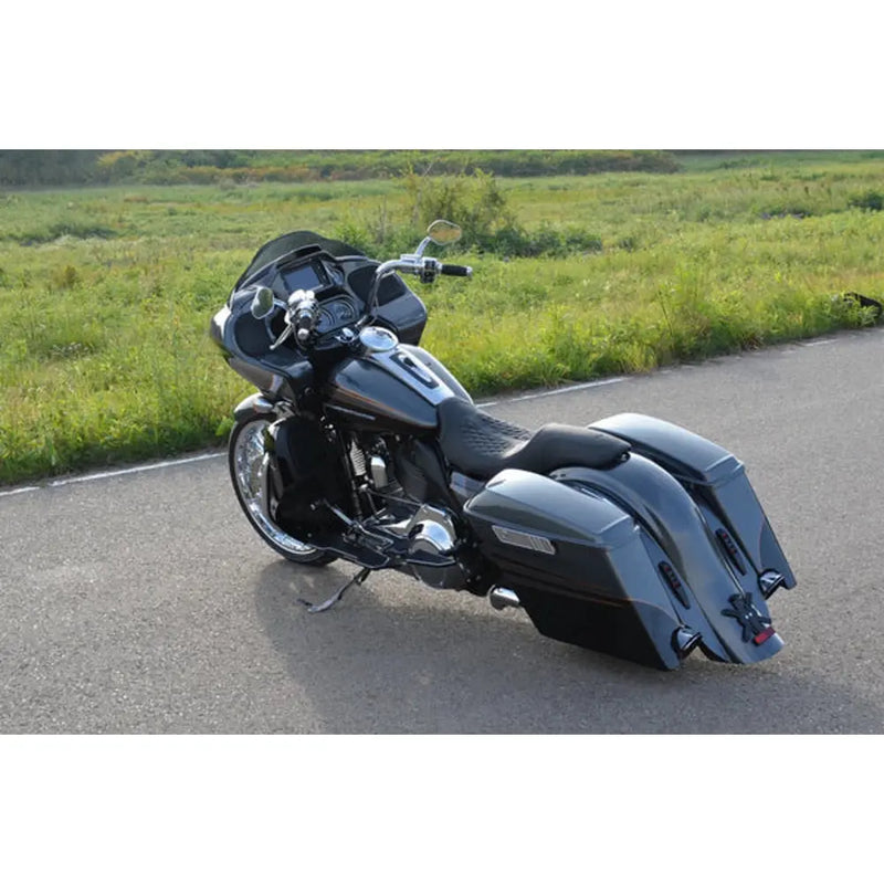 Tommy & Sons 4" strakte sadeltaskekroppe til Harley