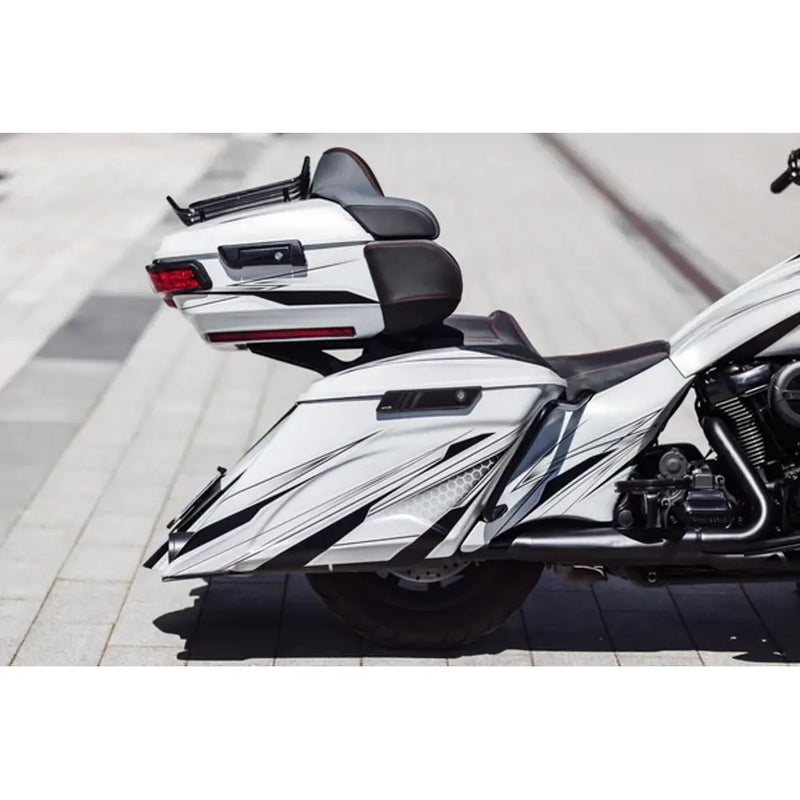 Tommy & Sons Magnus 7" strakte sadeltaskekroppe til Harley