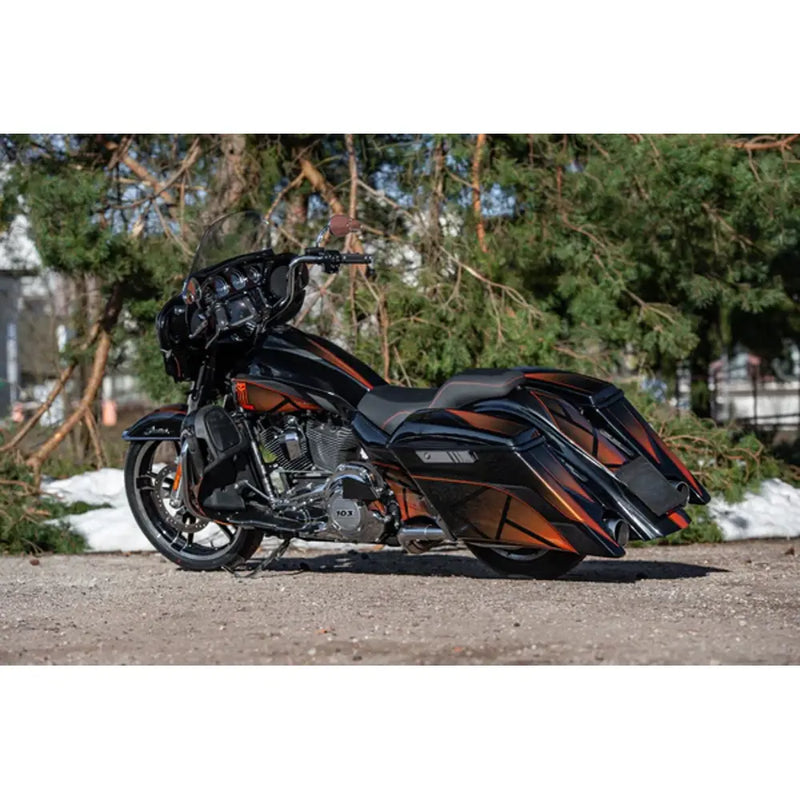 Tommy & Sons Magnus 7" strakte sadeltaskekroppe til Harley
