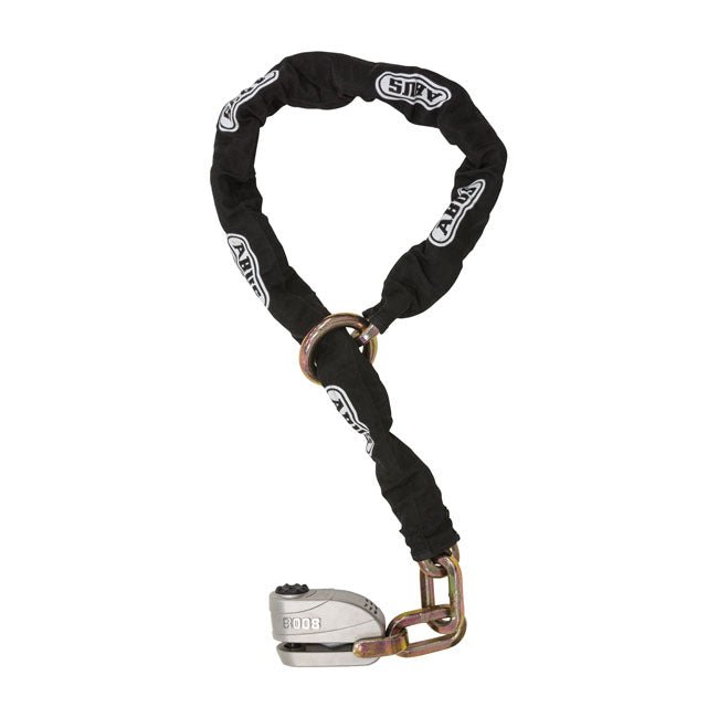 Abus 8008 Disc Lock & 12KS120 Black Loop Chain