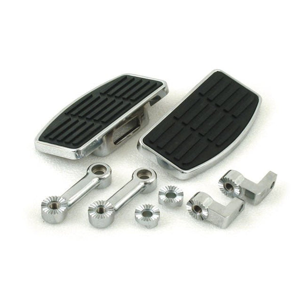 Adjustable Mini Floorboard Set for Harley 84-15 FXST Softails (excl. FLST models), 80-86 FXWG; 93-99 Dyna Wide Glide models