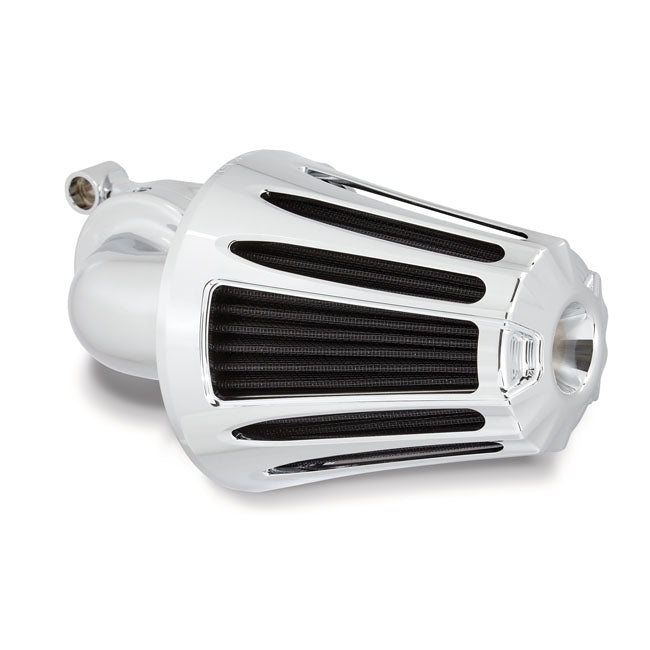 Arlen Ness 90° Deep Cut Monster Sucker Air Cleaner for Harley 01-15 Softail (Delphi inj.) / Chrome