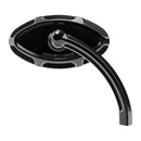 Arlen Ness Beveled Cats Eye Motorcycle Mirror Black / Right