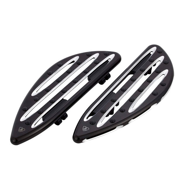 Arlen Ness Deep Cut Rider Floorboards for Harley 18-21 FL Softail with rider floorboards / Black