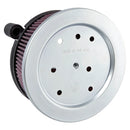 Arlen Ness Stage 1 Big Sucker Round Air Cleaner for Harley 16-22 Sportster XL Forty Eight, Seventy Two, Iron with OEM round air cleaner cover / Black  - Customhoj