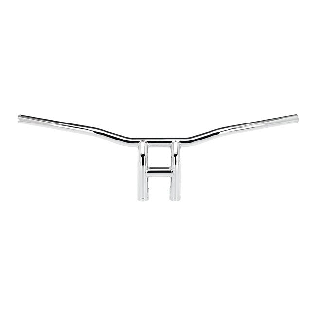 Biltwell 1-1/8" Tyson XL Pullback Motorcycle Handlebars 8" Chrome / E-Throttle