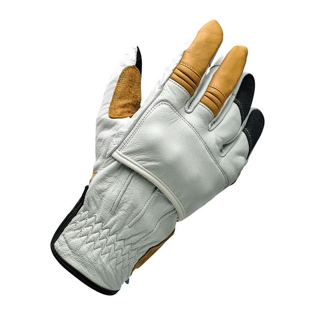 Biltwell Belden Motorcycle Gloves Cement / XS