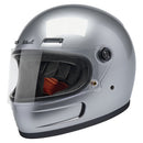 Biltwell Gringo SV Motorcycle Helmet Gloss Silver / XS (53-54cm)  - Customhoj