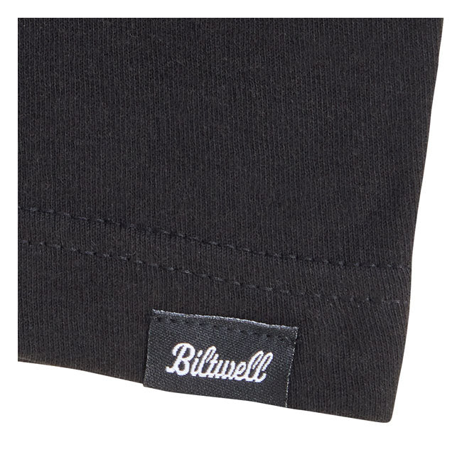 Biltwell High-Perf Raglan T-Shirt Black/White